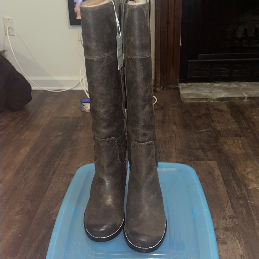 Lucky Brand Brown Knee-High Boots